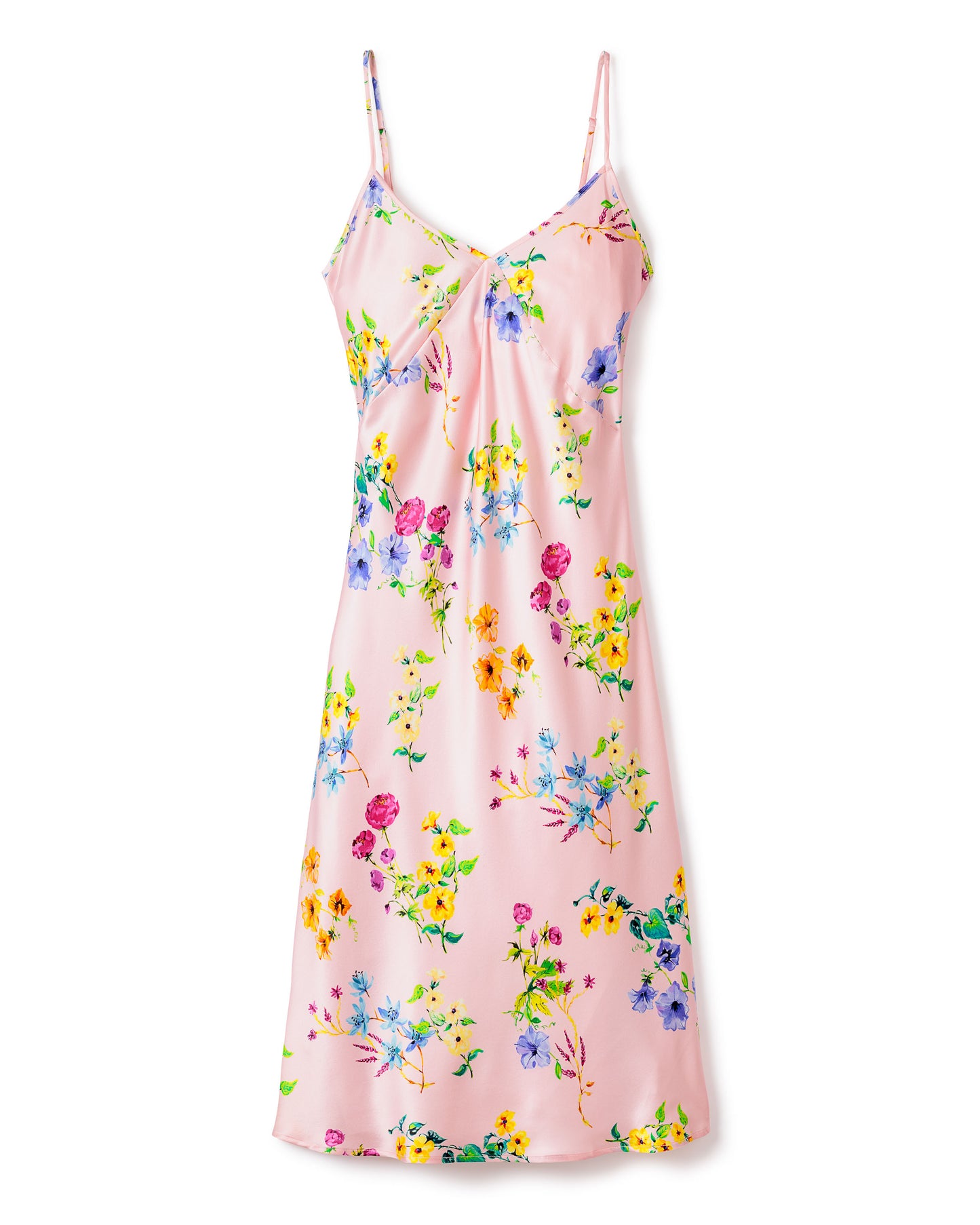 Women's Blush Brilliant Botanical Silk Cosette Night Dress