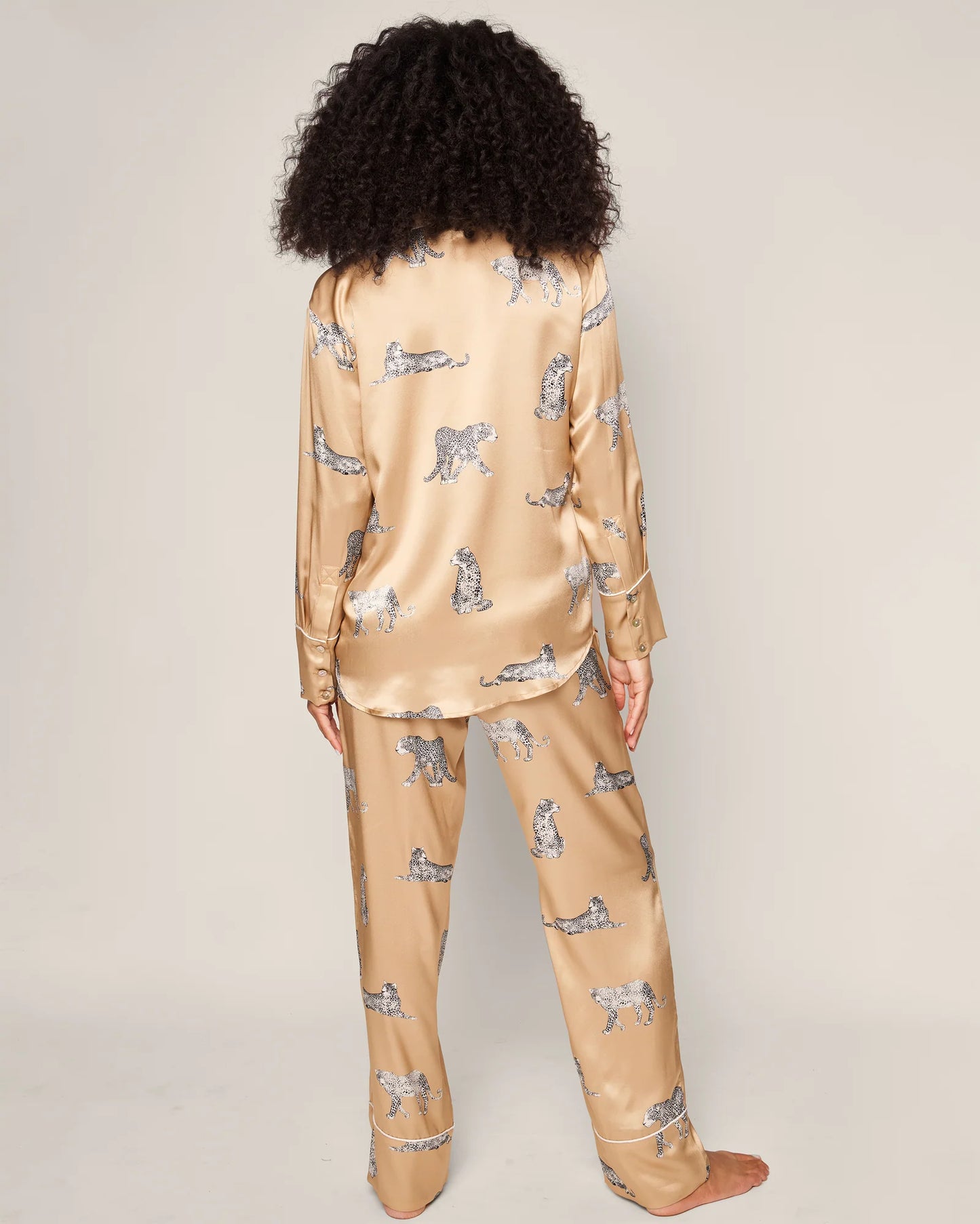 Silk Panther Pajama Set