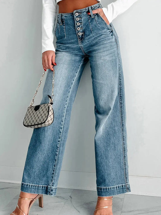 Button Dusk Blue Softy Jeans
