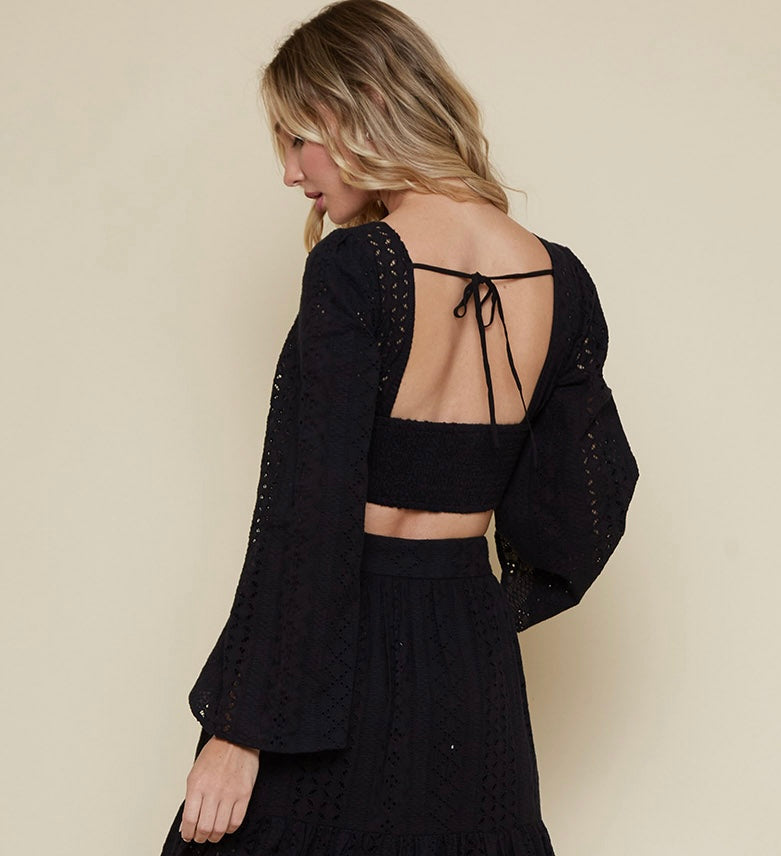 Eyelet top