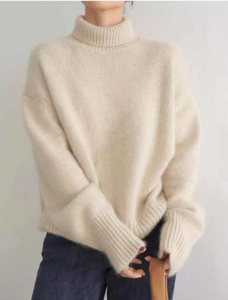 Turtleneck pullover sweater