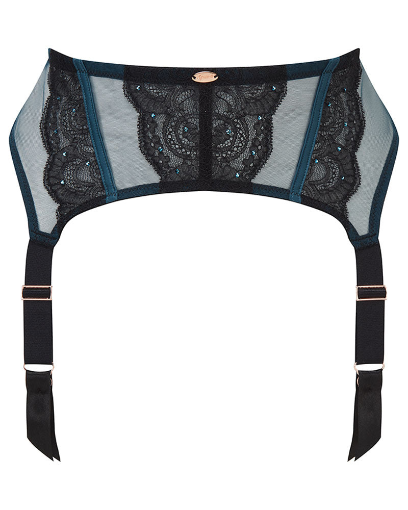 VIP Confession Suspender Black Teal