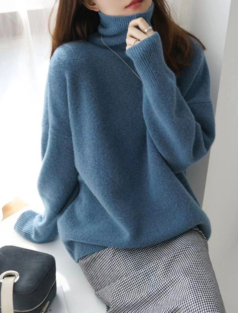 Turtleneck pullover sweater