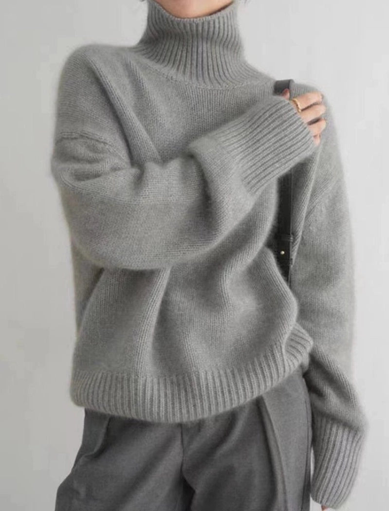 Turtleneck pullover sweater