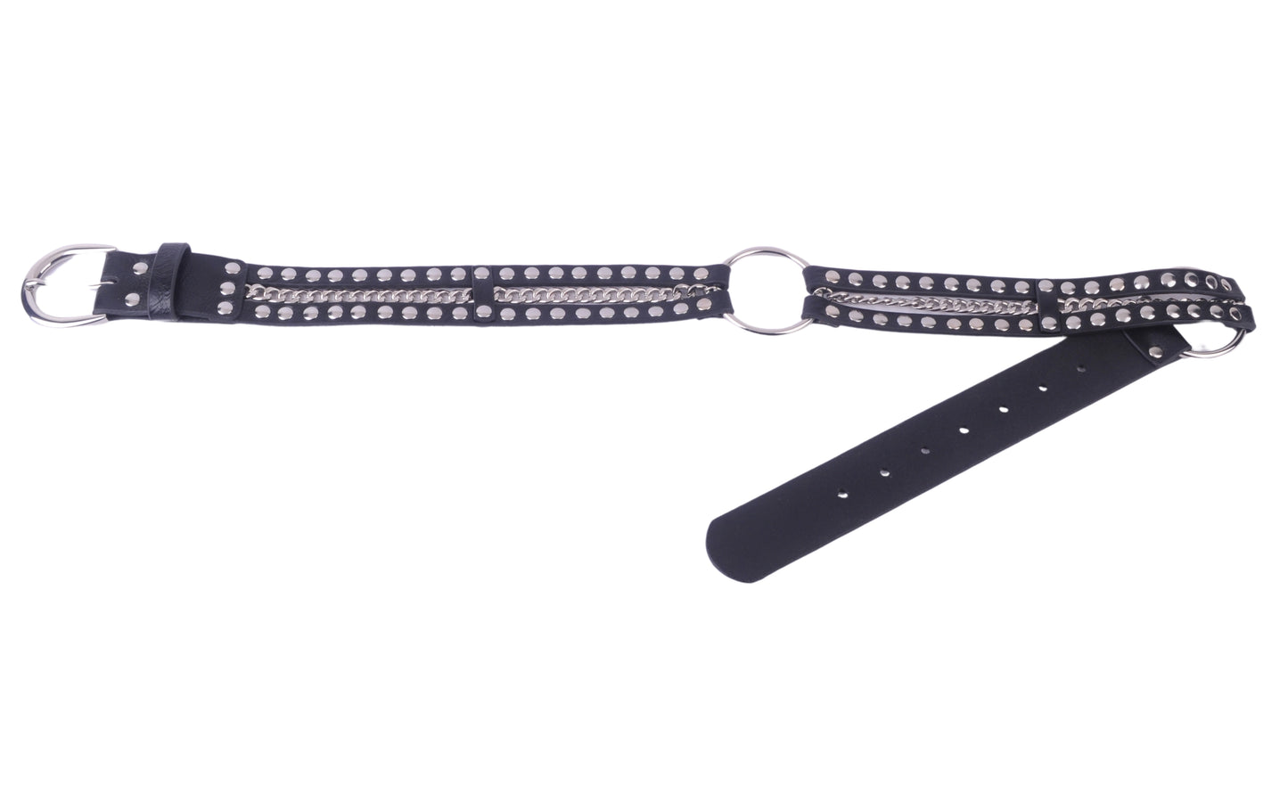 Edgy Patent Leather Belt