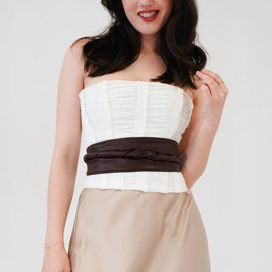 Tie-On Waist Cinching Obi Wrap Belt