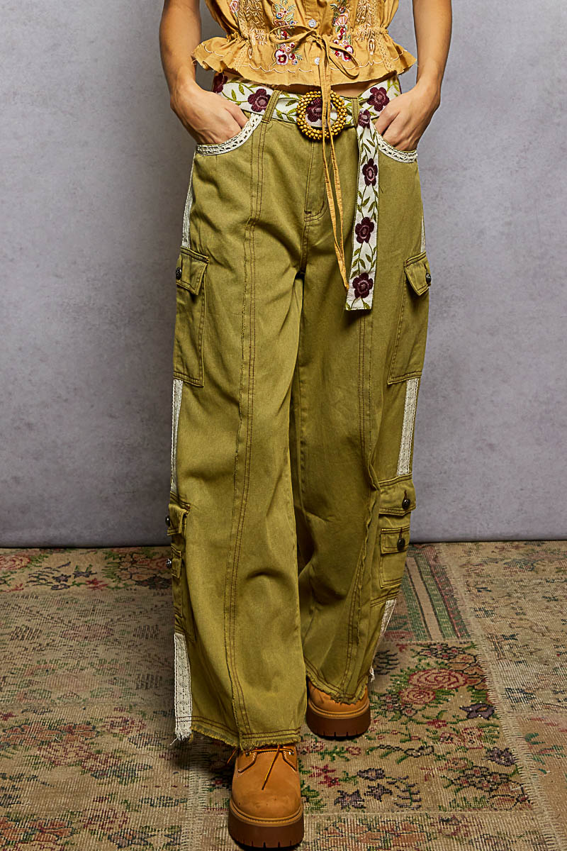 Trim Woven Pants